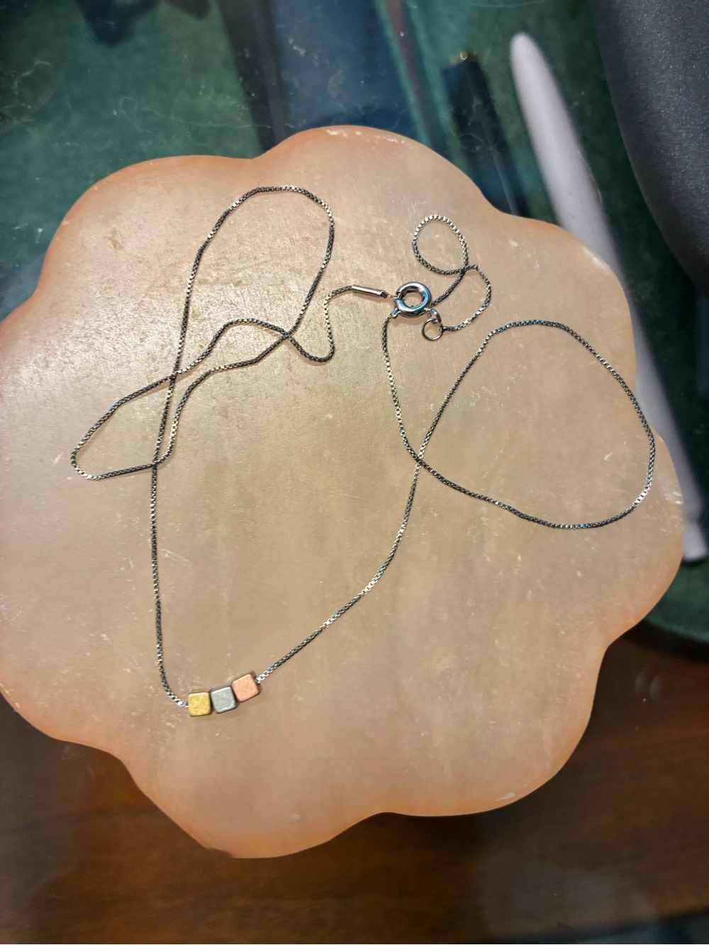 Lee Fiori Cube Necklace